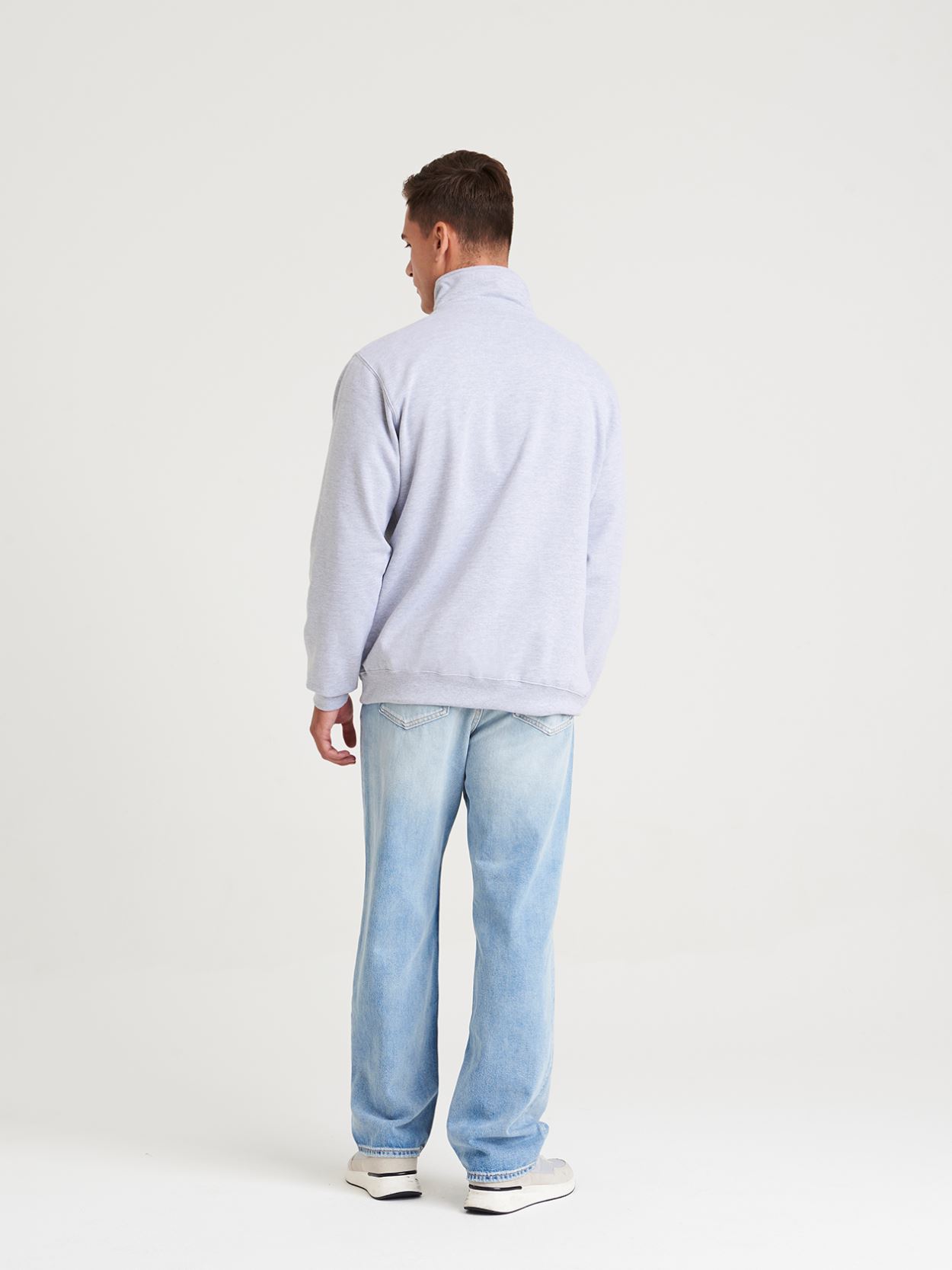 JH046 Zip Neck Sweatshirt image 2