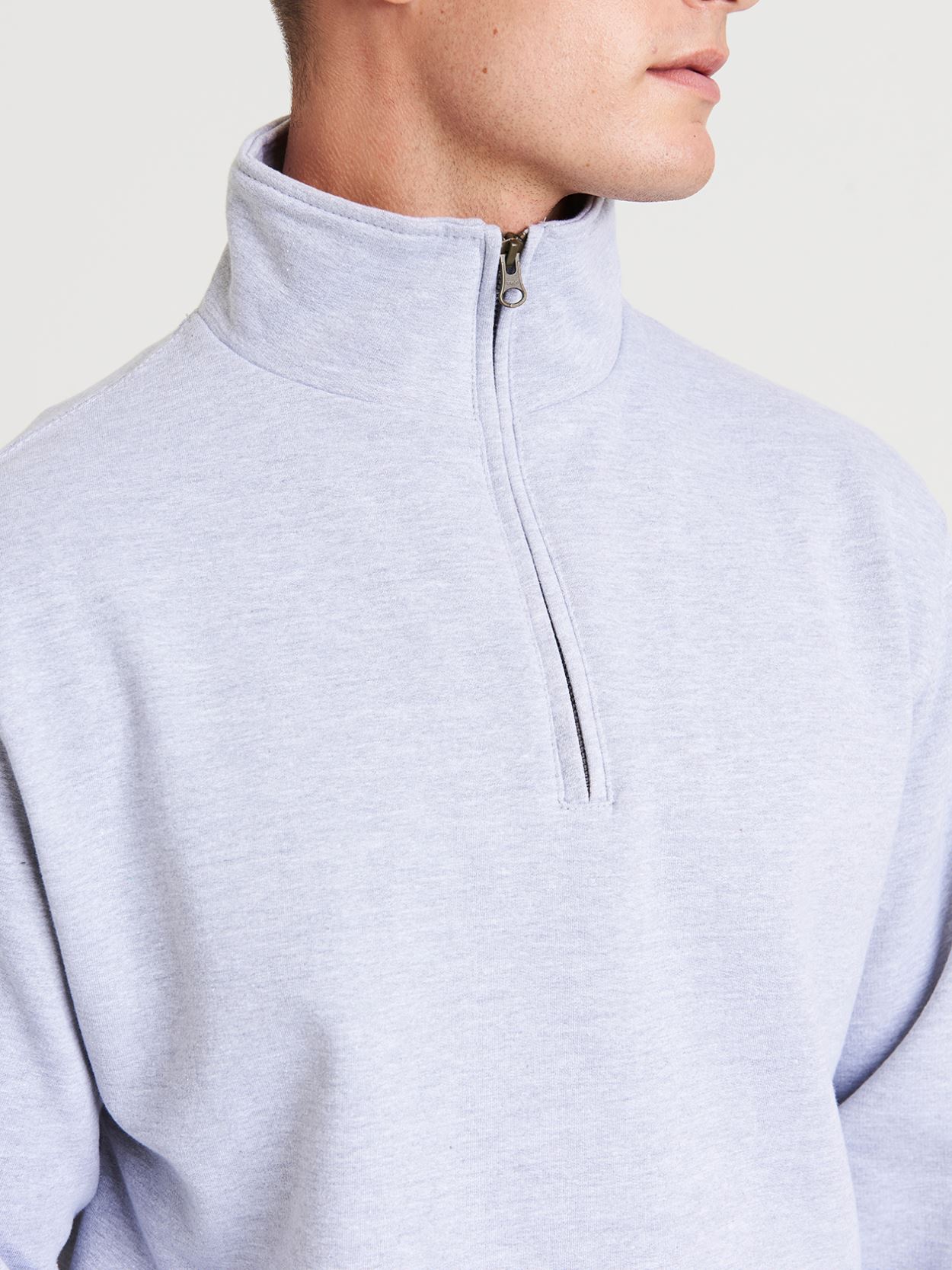 JH046 Zip Neck Sweatshirt image 3
