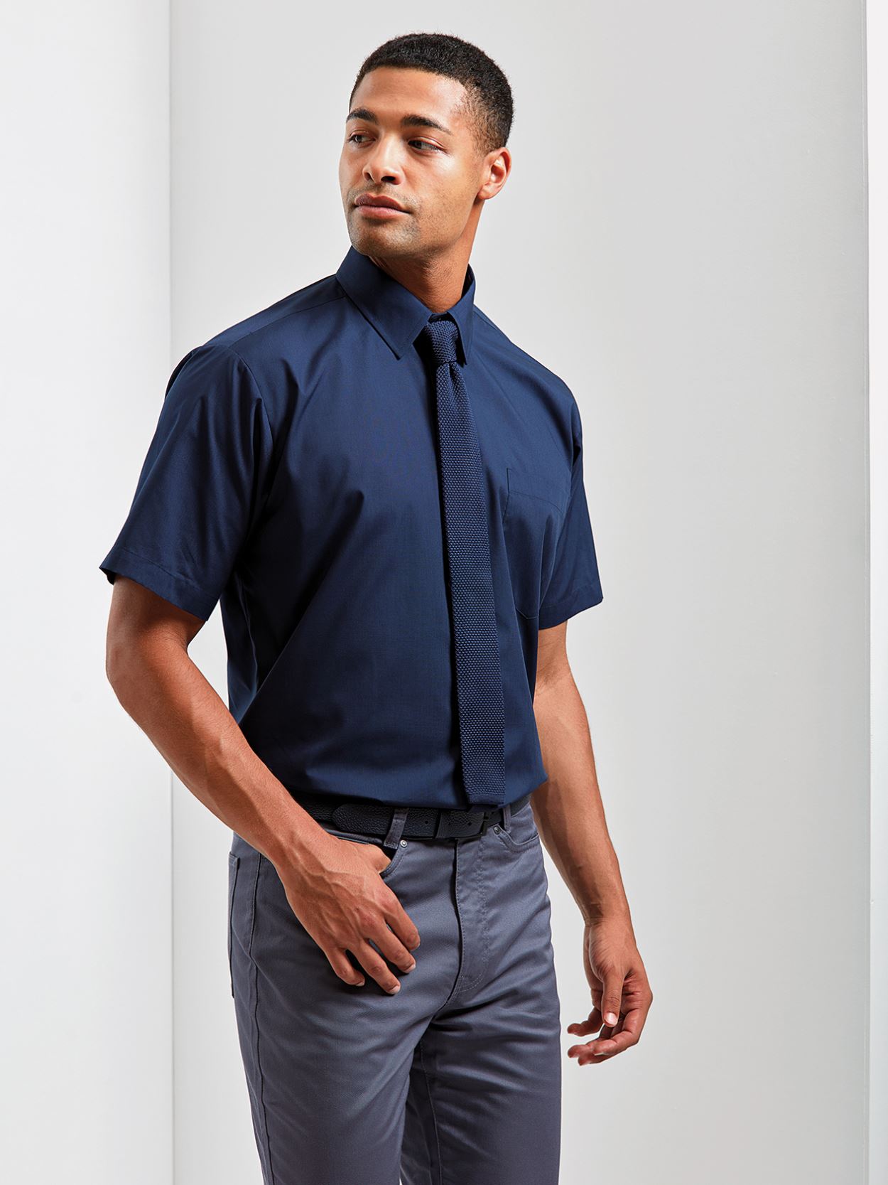 PR202 Short Sleeve Poplin Shirt image 1