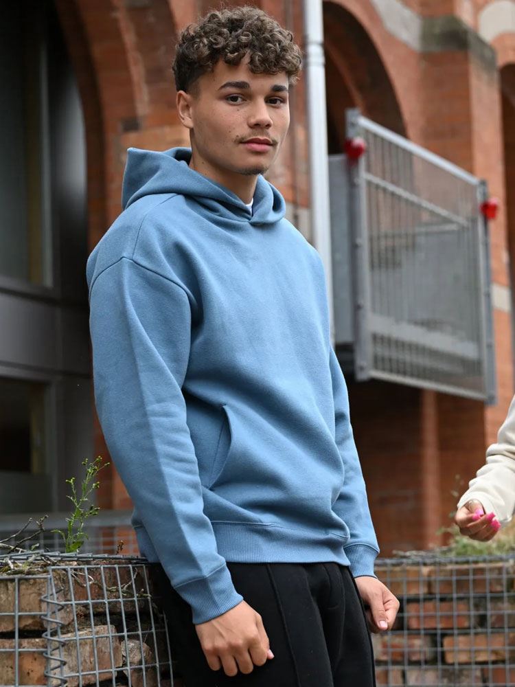 W76 Relaxed Soft Oversized Hoodie image 2