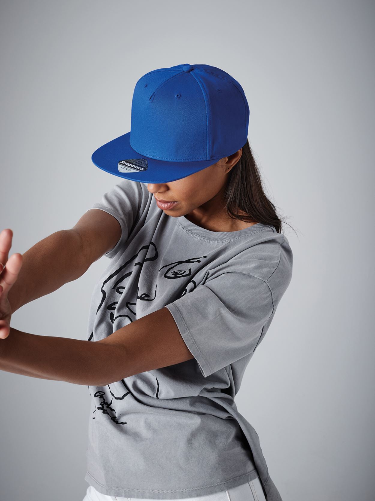 B610 5 Panel Snapback Rapper Cap image 1