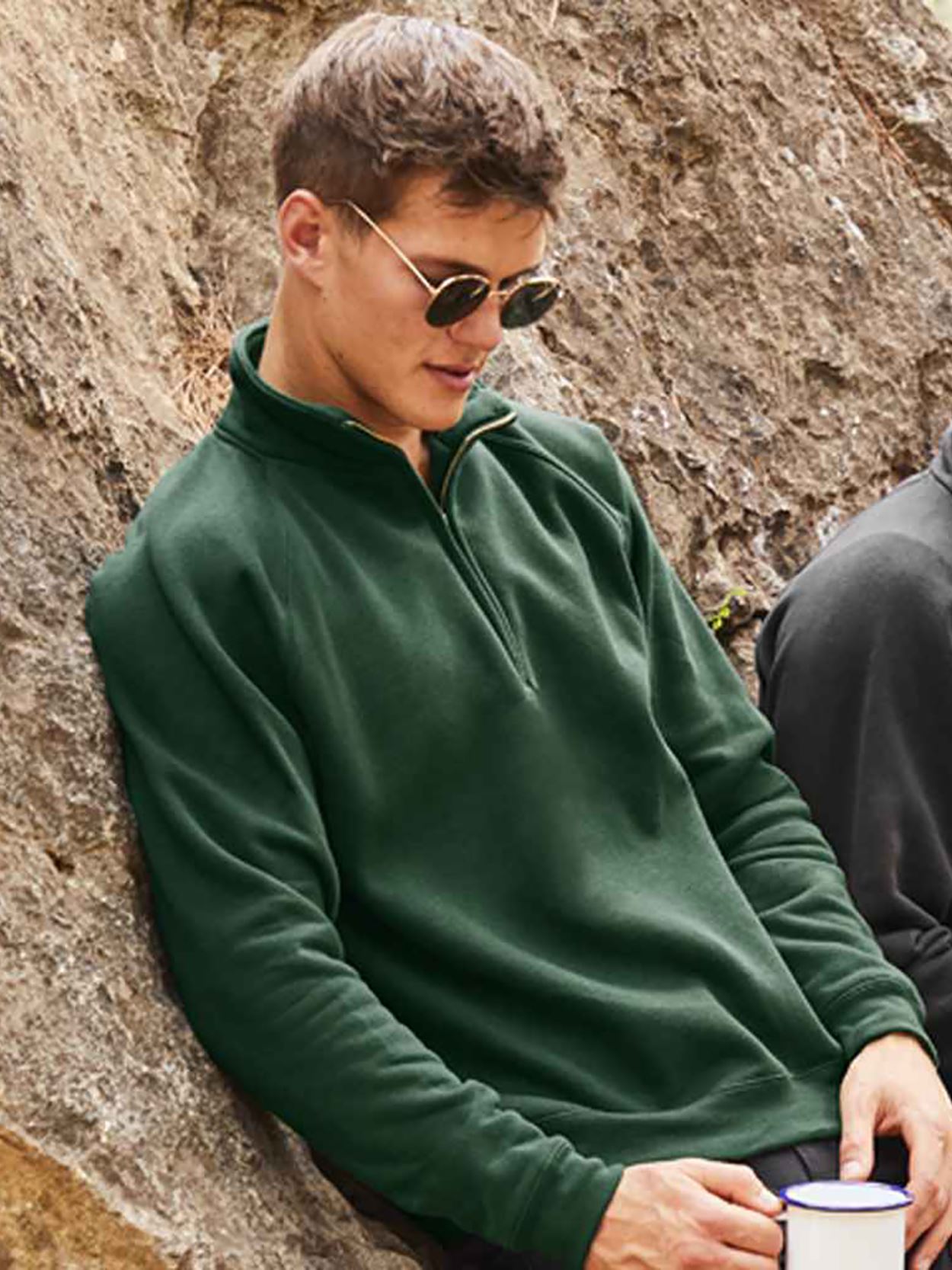 SSE17/62032/SS108/SS830 Zip Neck Premium Sweatshirt image 2