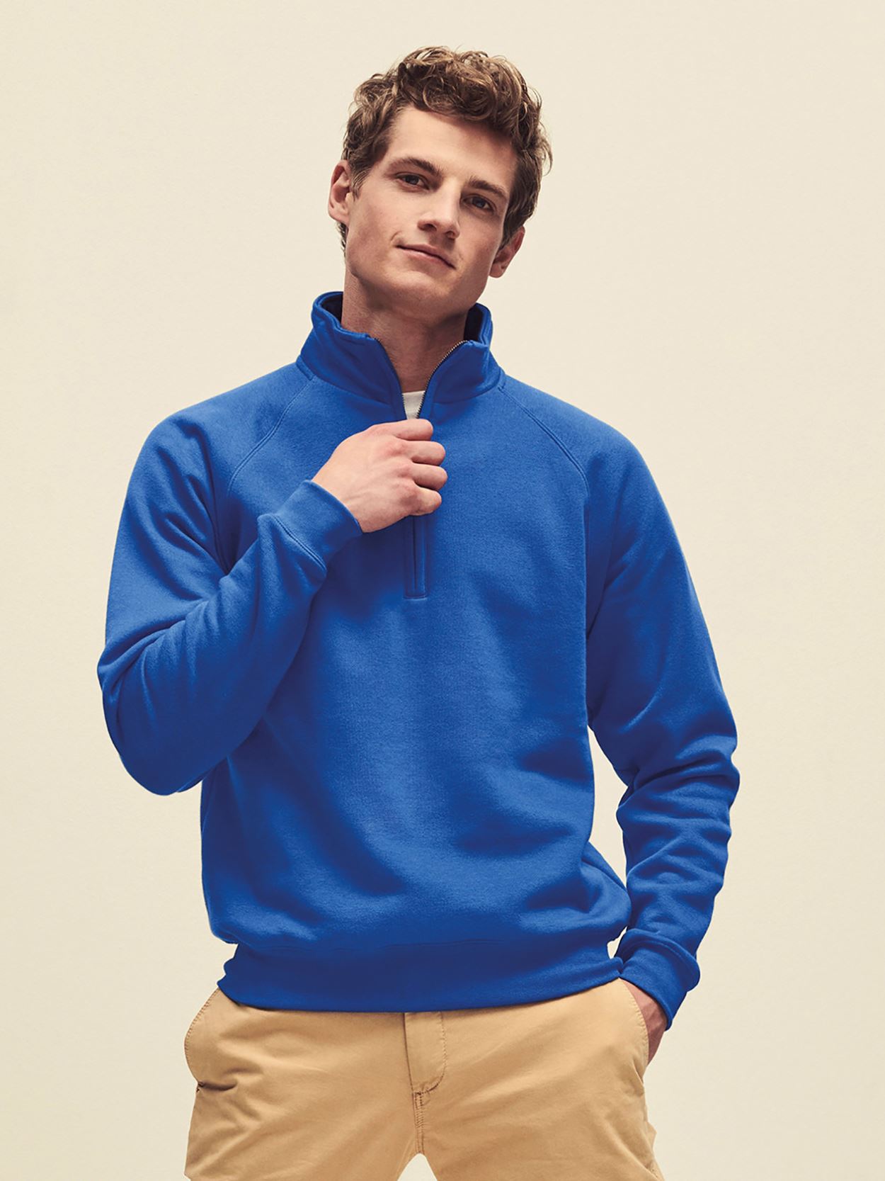 SSE17/62032/SS108/SS830 Zip Neck Premium Sweatshirt image 1