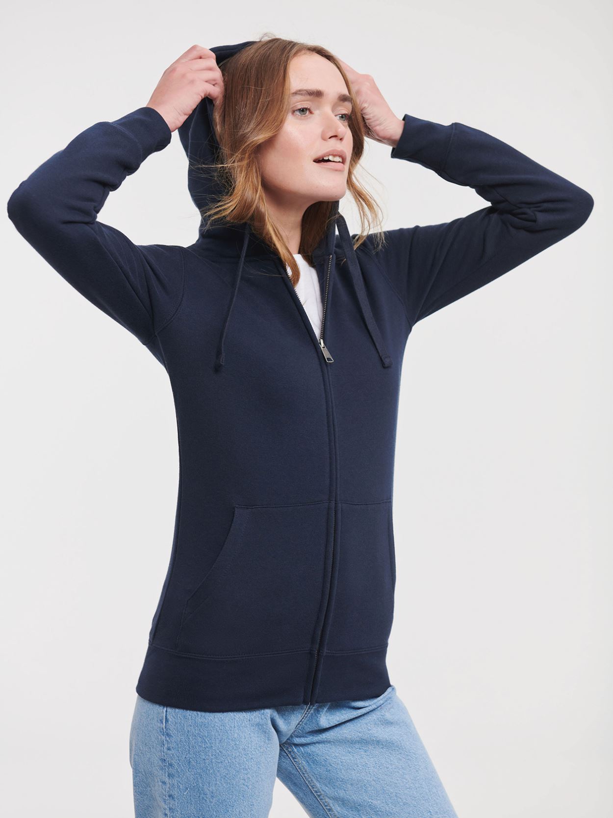 266F Russell Ladies Authentic Zipped Hoodie image 2
