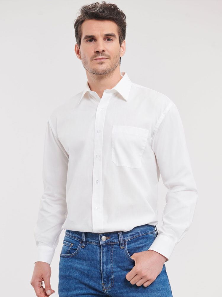 936M Russell Collection L/S Pure Cotton Shirt image 2