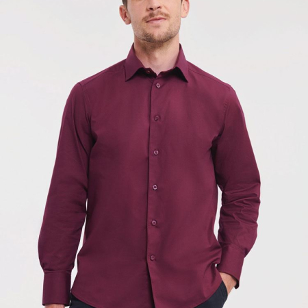 946M Men's Long Sleeve Easy Care Fitted Shirt image 1