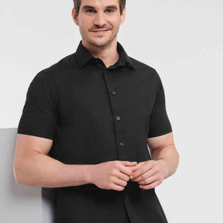947M Men's Short Sleeve Easy Care Fitted Shirt image 1