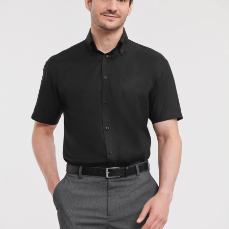 957M Mens Short Sleeve Ultimate Non Iron Luxury Shirt image 1