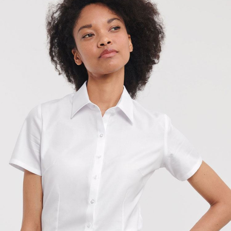 963F Russell Collection Ladies S/S H'bone Shi image 1