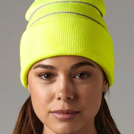 B42 Enhanced Viz Knitted Hat image 1
