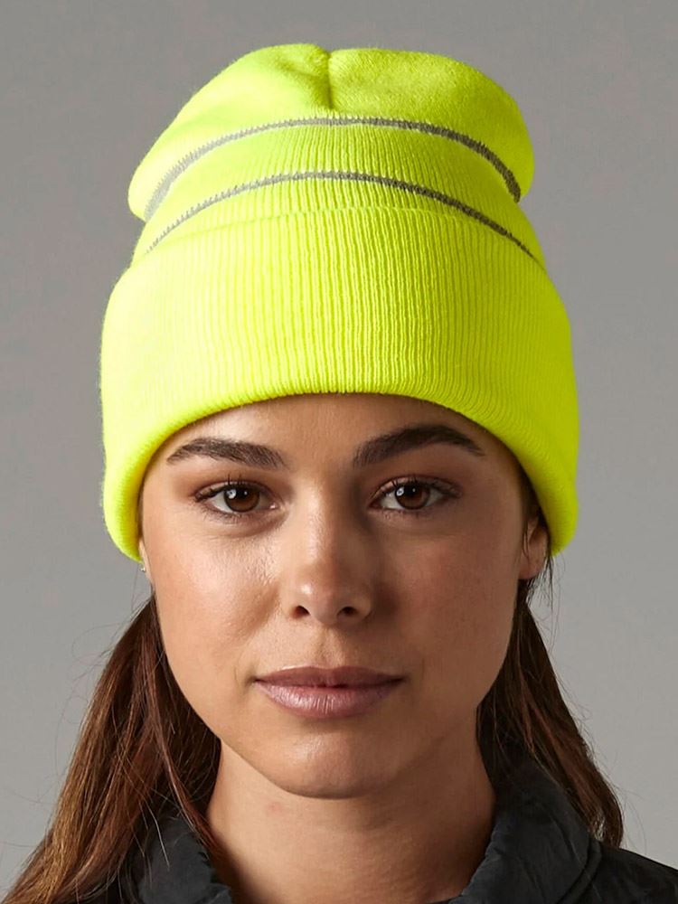 B42 Enhanced Viz Knitted Hat image 1