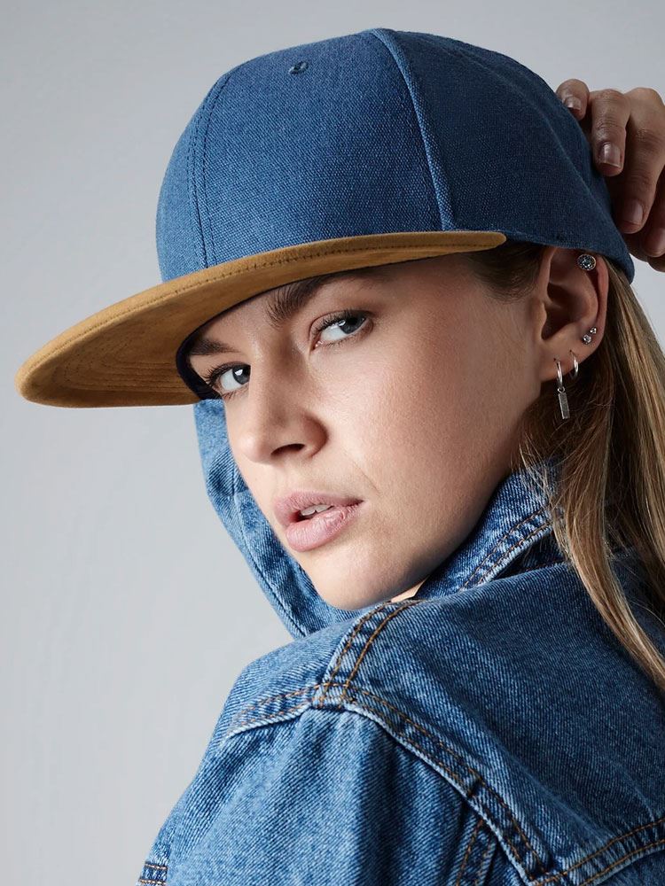 B668 Suede Peak Snapback image 2