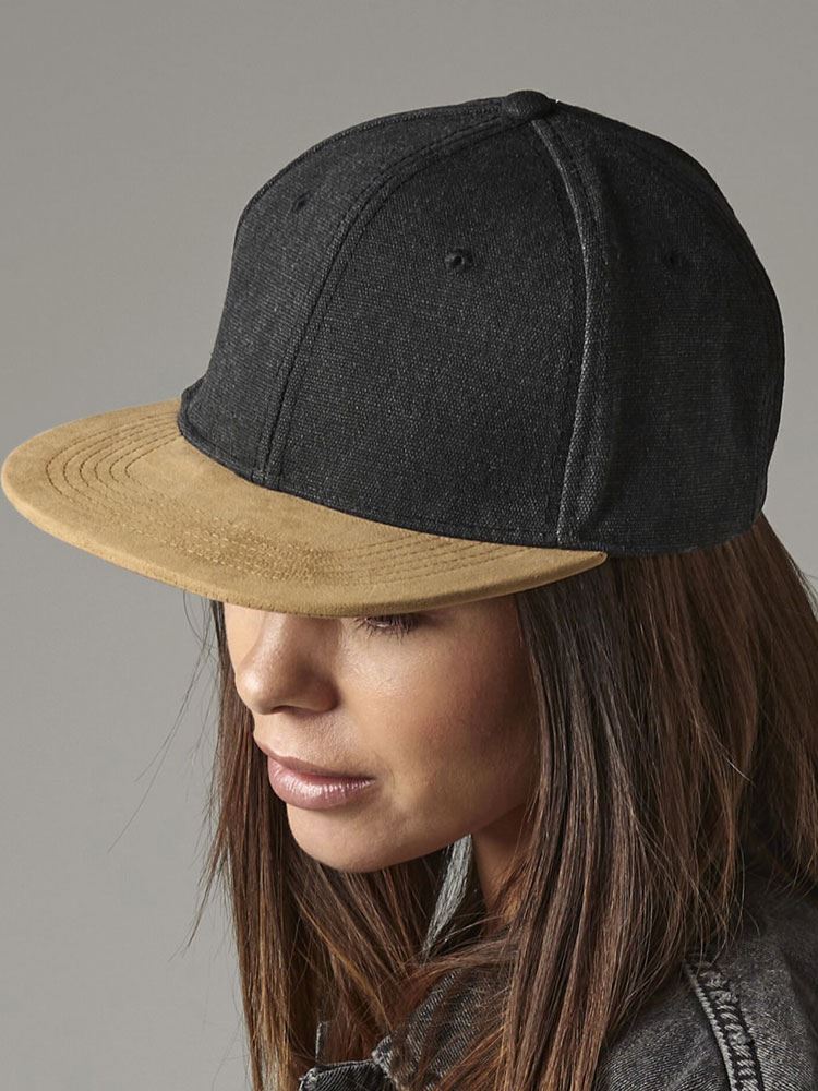 B668 Suede Peak Snapback image 1