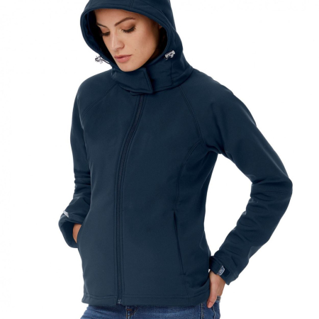 BA630F Ladies Hooded Softshell Jacket image 1