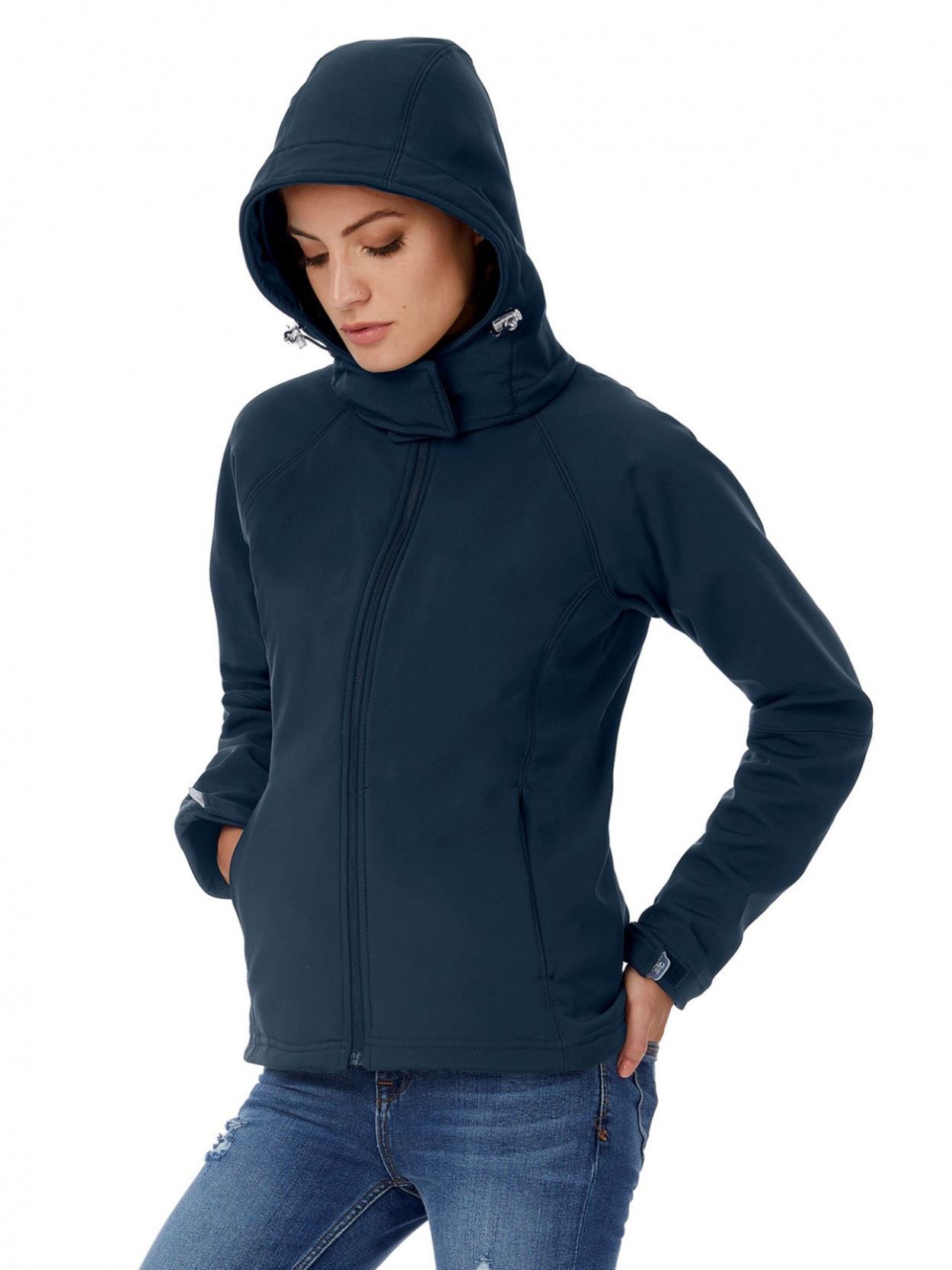 BA630F Ladies Hooded Softshell Jacket image 1