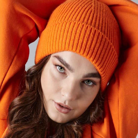 BB380 Engineered Knit Ribbed Beanie image 1