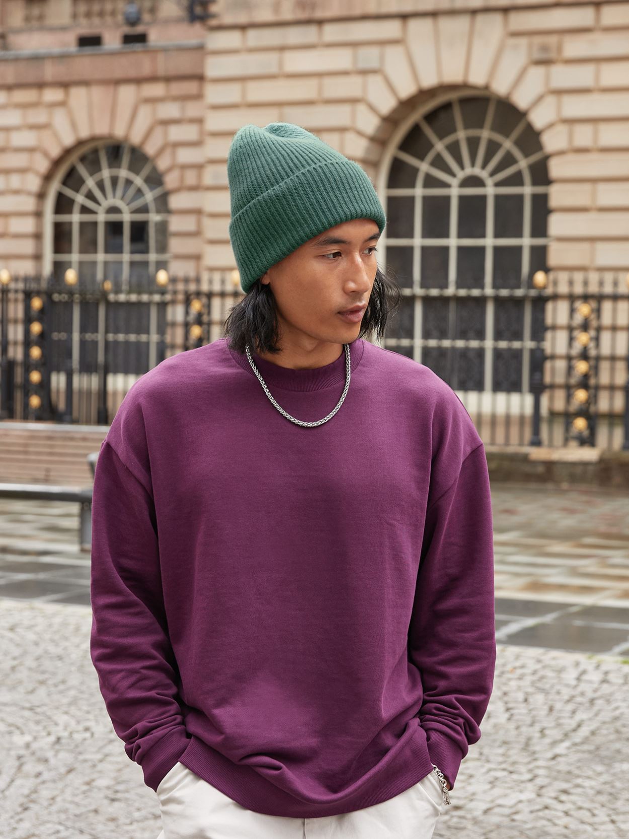 BB384R/B384R Recycled Oversized Cuffed Beanie image 3