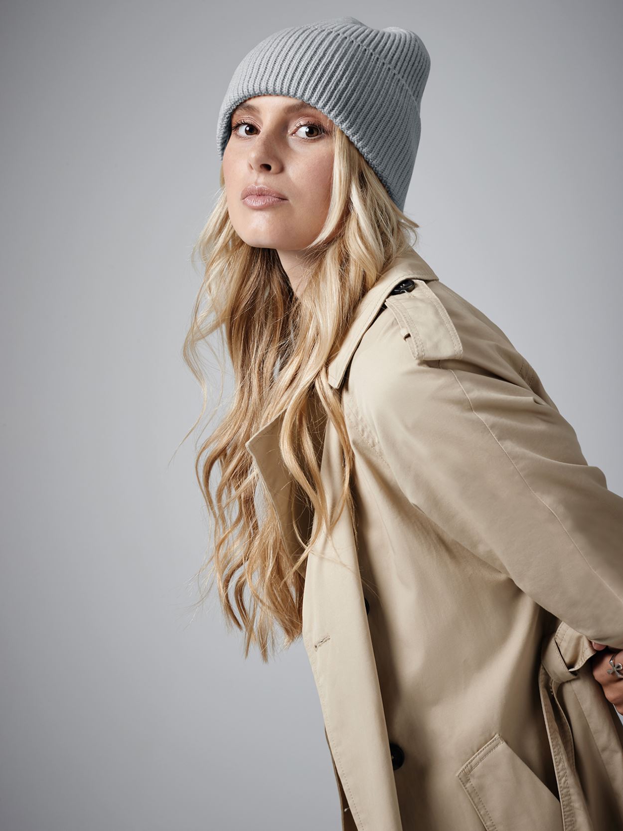BB384R/B384R Recycled Oversized Cuffed Beanie image 2