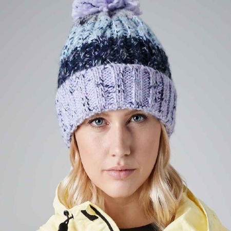 BB486 (B486) Corkscrew Pom Pom Beanie image 1