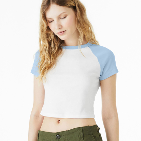 BL1201 BE1201 Ladies Micro Rib Raglan T shirt image 1
