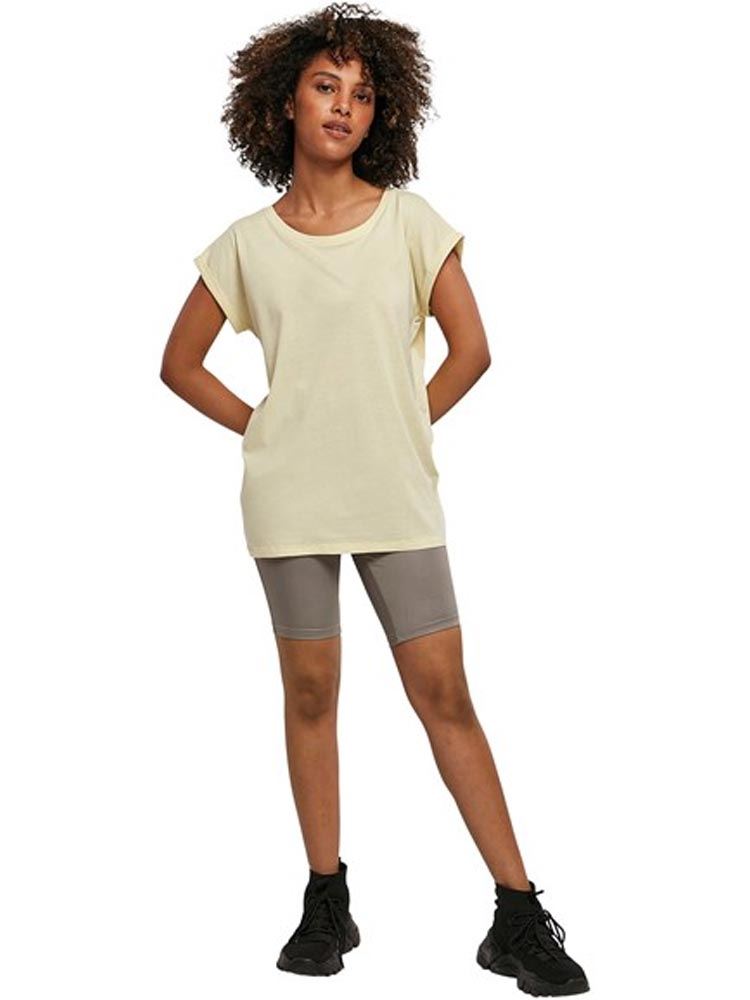 BY021 Women's extended shoulder tee image 2