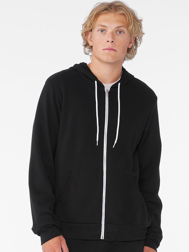 CA3739 CLEARANCE Unisex Zip Up Polycotton Fleece Hoodie image 1