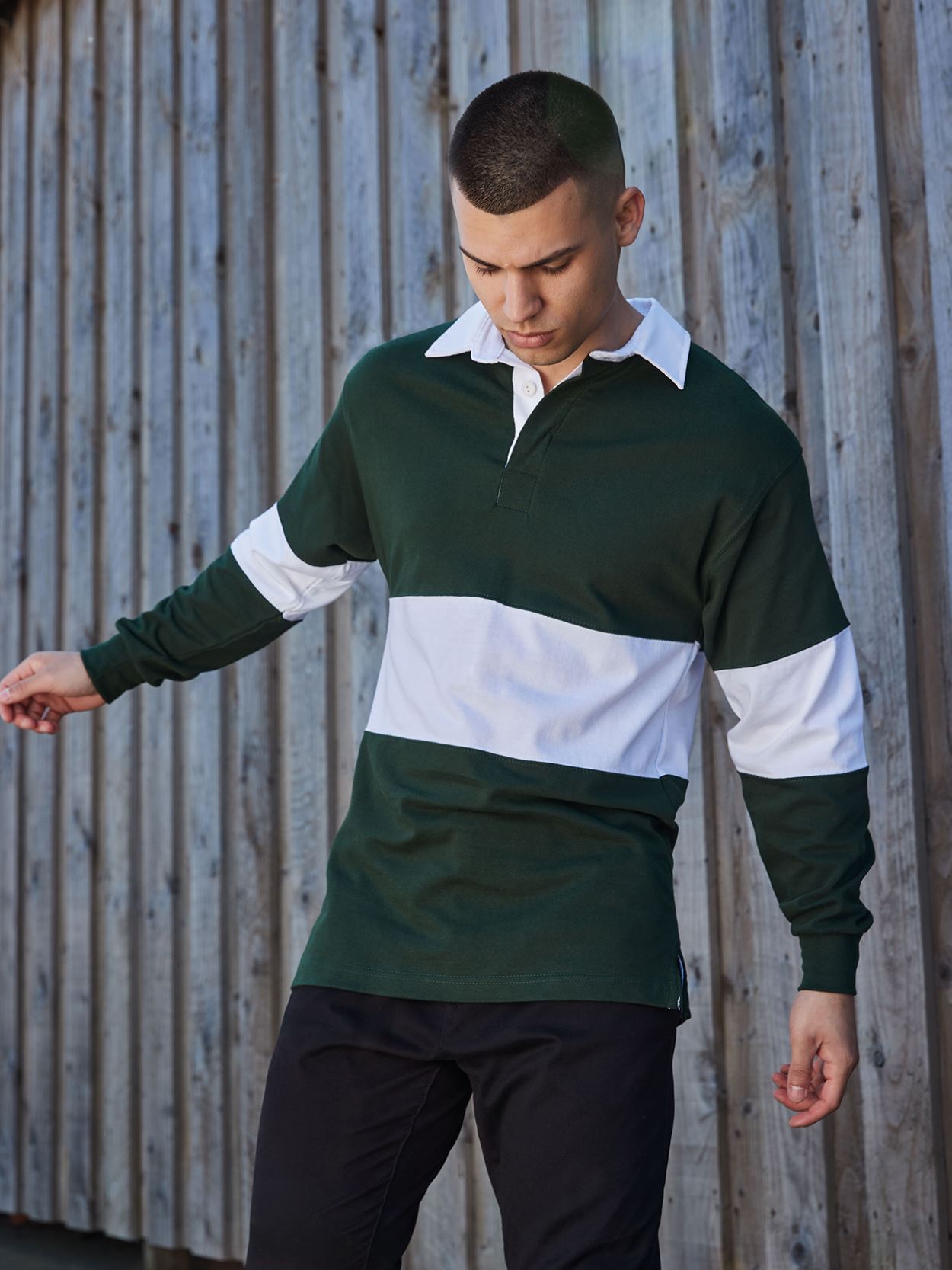 FR07 Panelled Rugby Shirt image 2