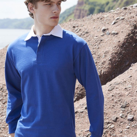 FR100 Long Sleeve Plain Rugby Shirt image 1