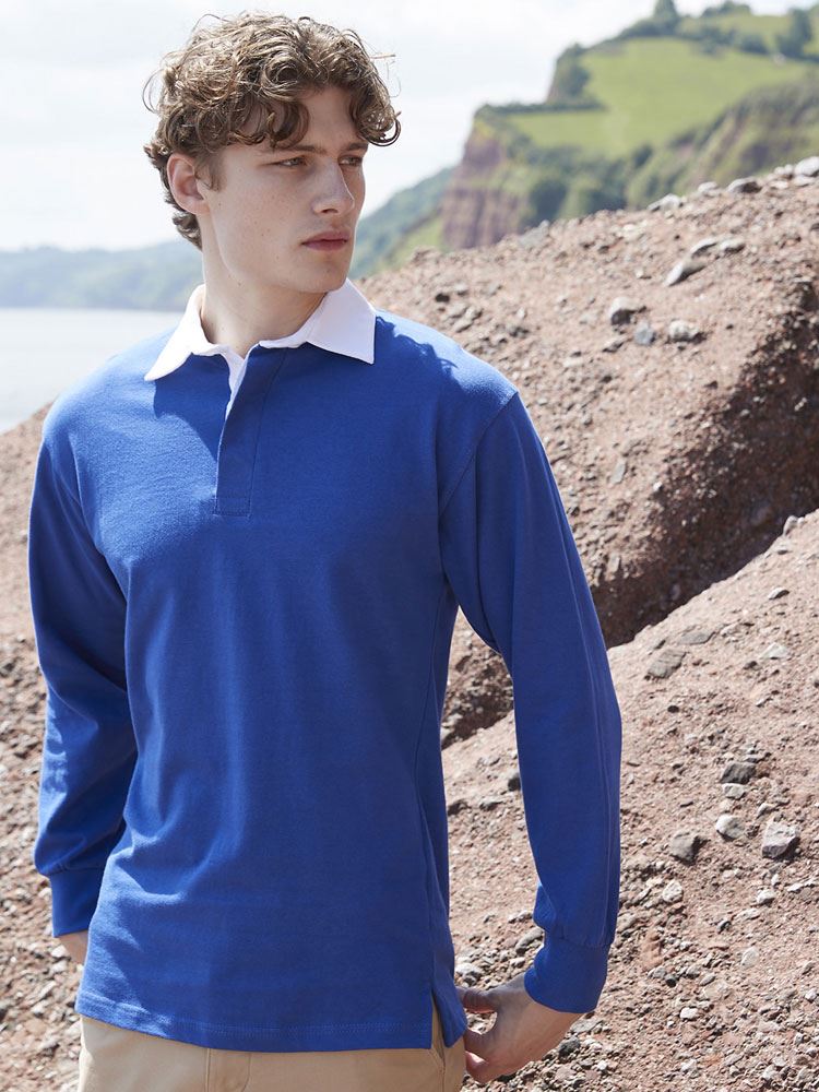 FR100 Long Sleeve Plain Rugby Shirt image 1