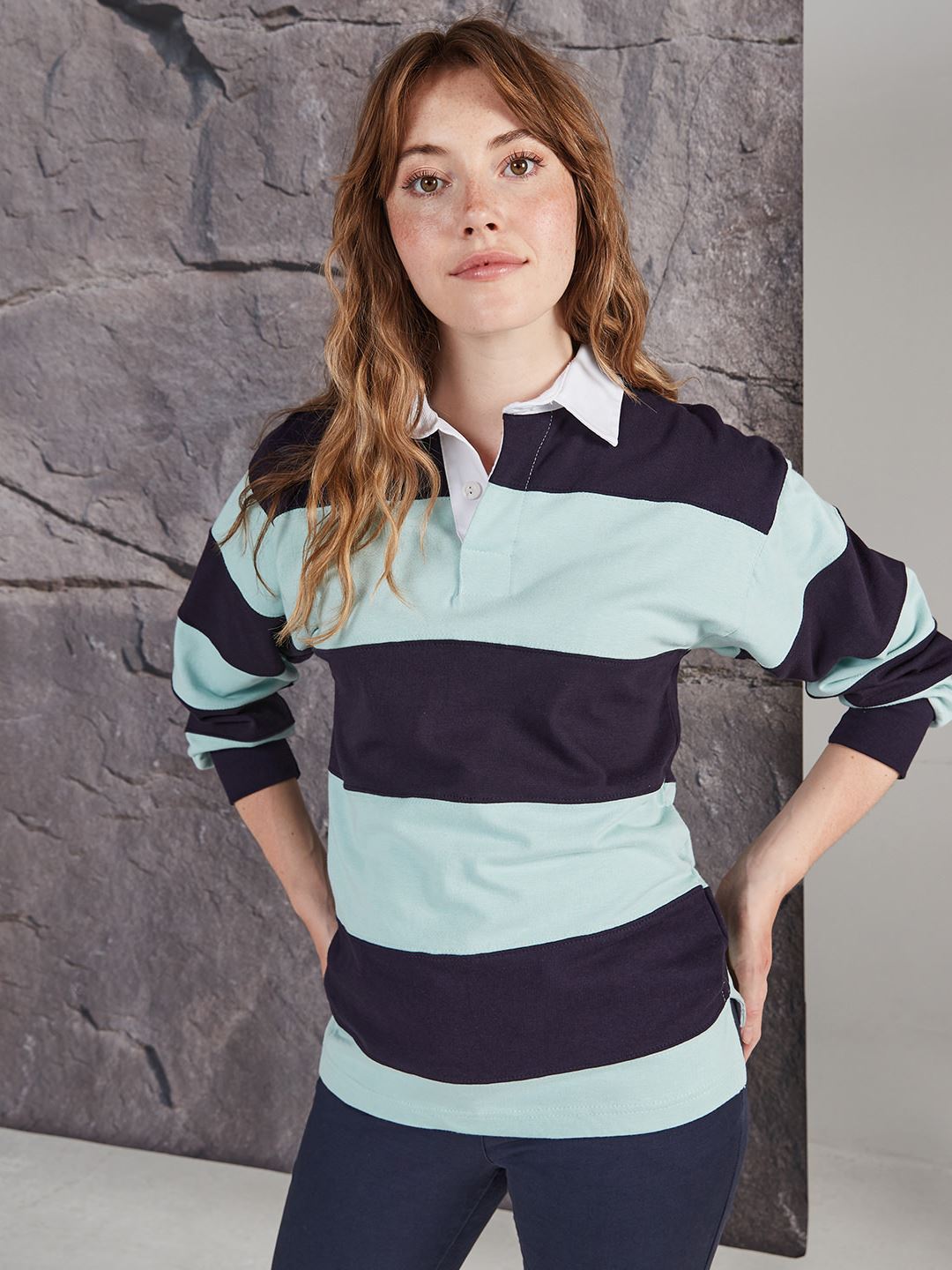 FR8 Sewn Stripe L/S Rugby Shirt image 1
