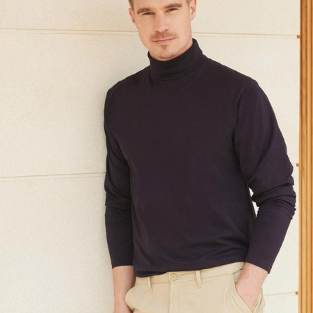 H020 Roll Neck Long Sleeve Top image 1