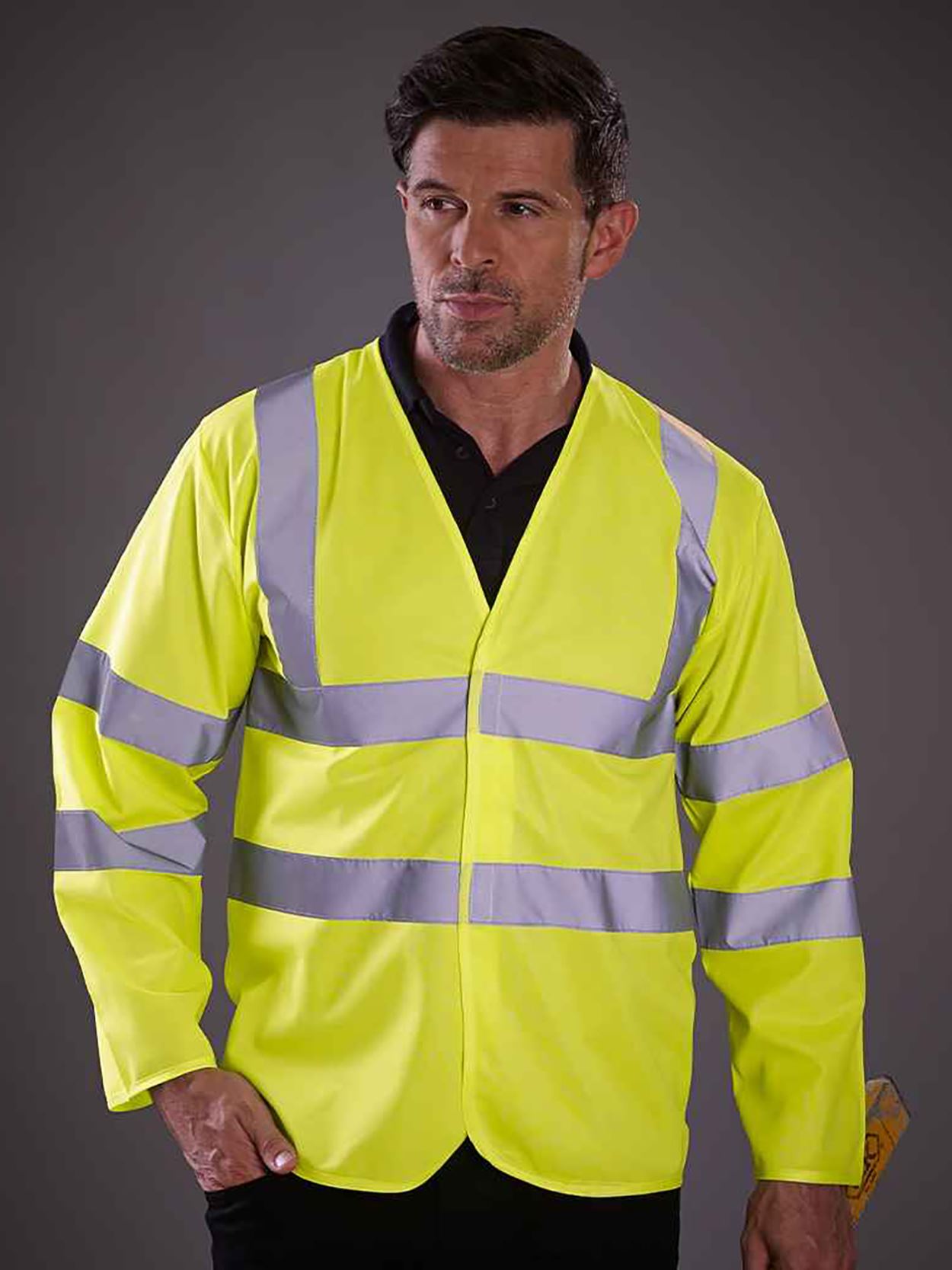 HVJ200 Hi Vis Long Sleeve Waistcoat image 1