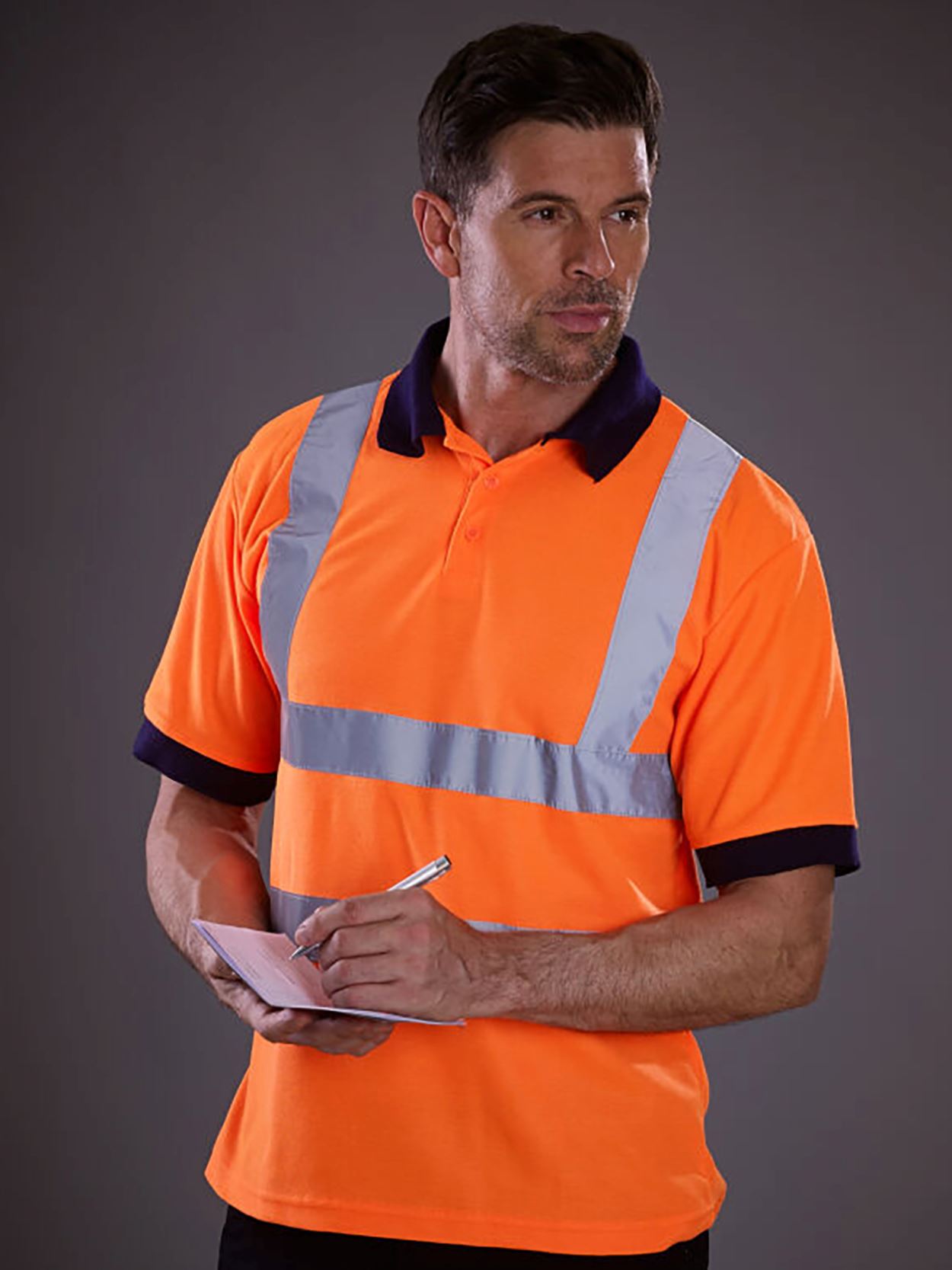 HVJ210-3M Hi Vis Short Sleeve Polo Shirt image 1