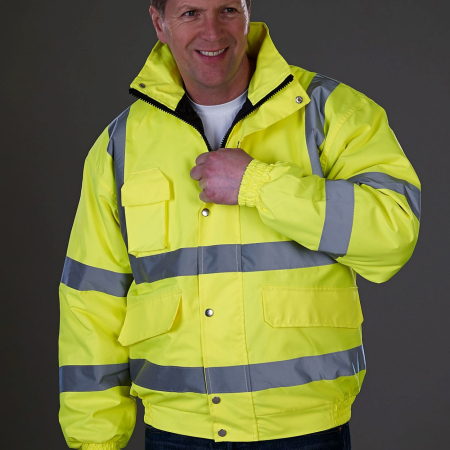 HVP211 Hi Vis Bomber Jacket image 1