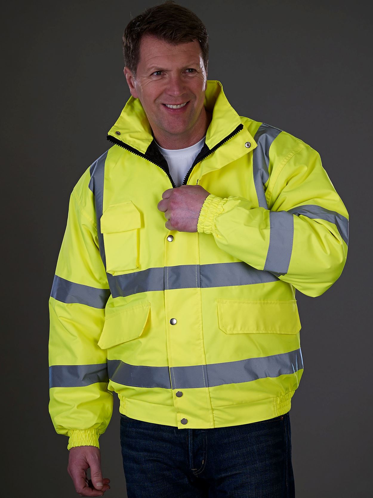 HVP211 Hi Vis Bomber Jacket image 1