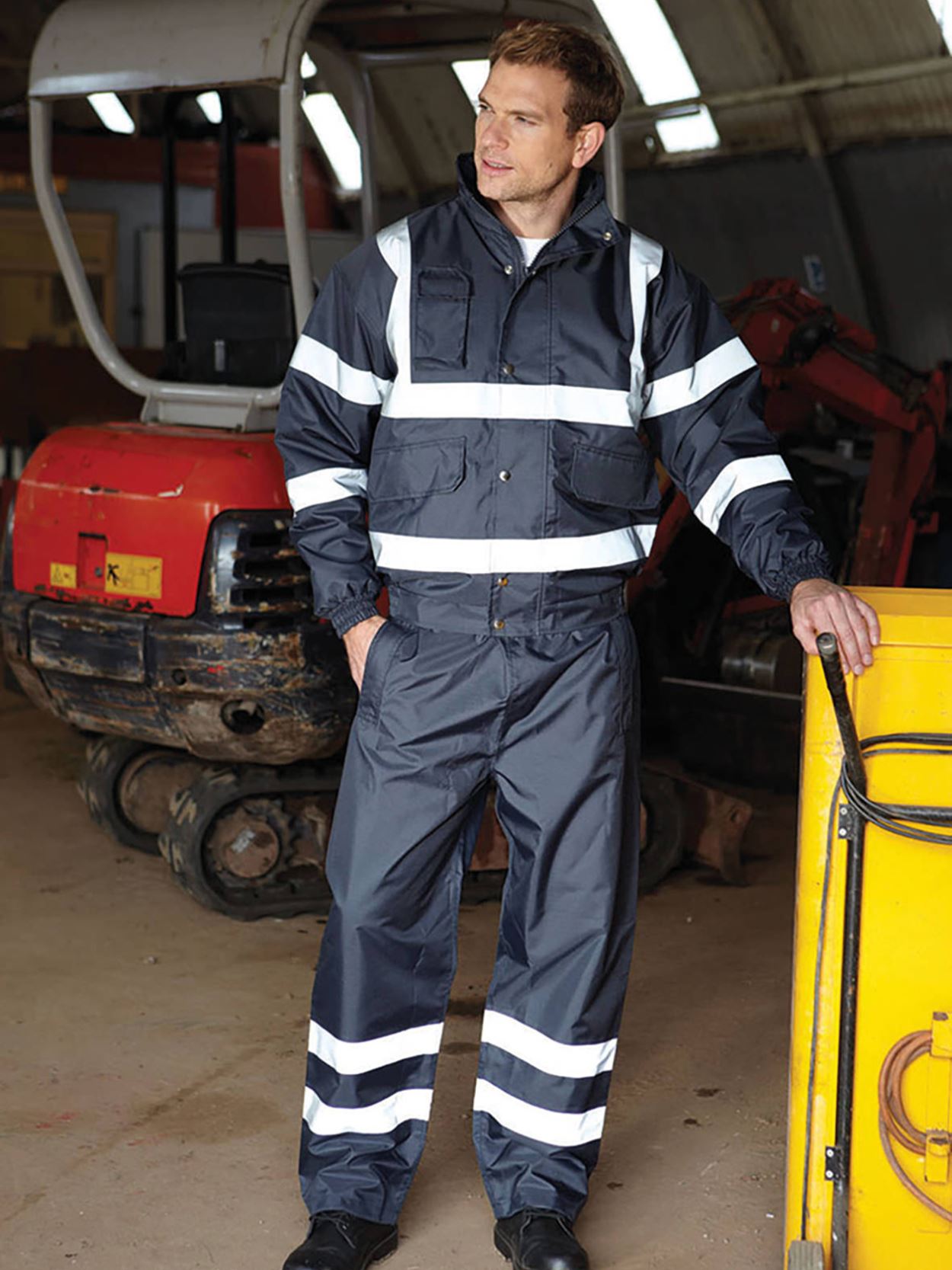 HVP211 Hi Vis Bomber Jacket image 2