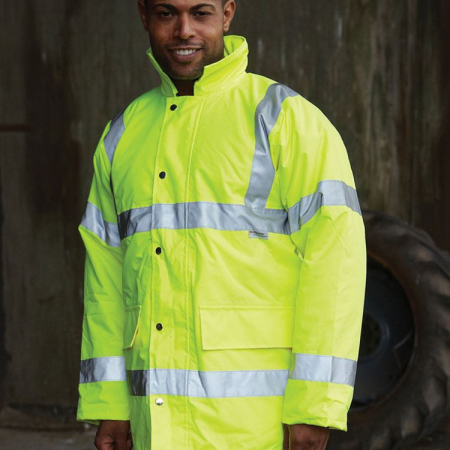 HVP305-3M Hi Vis Contractor Jacket image 1