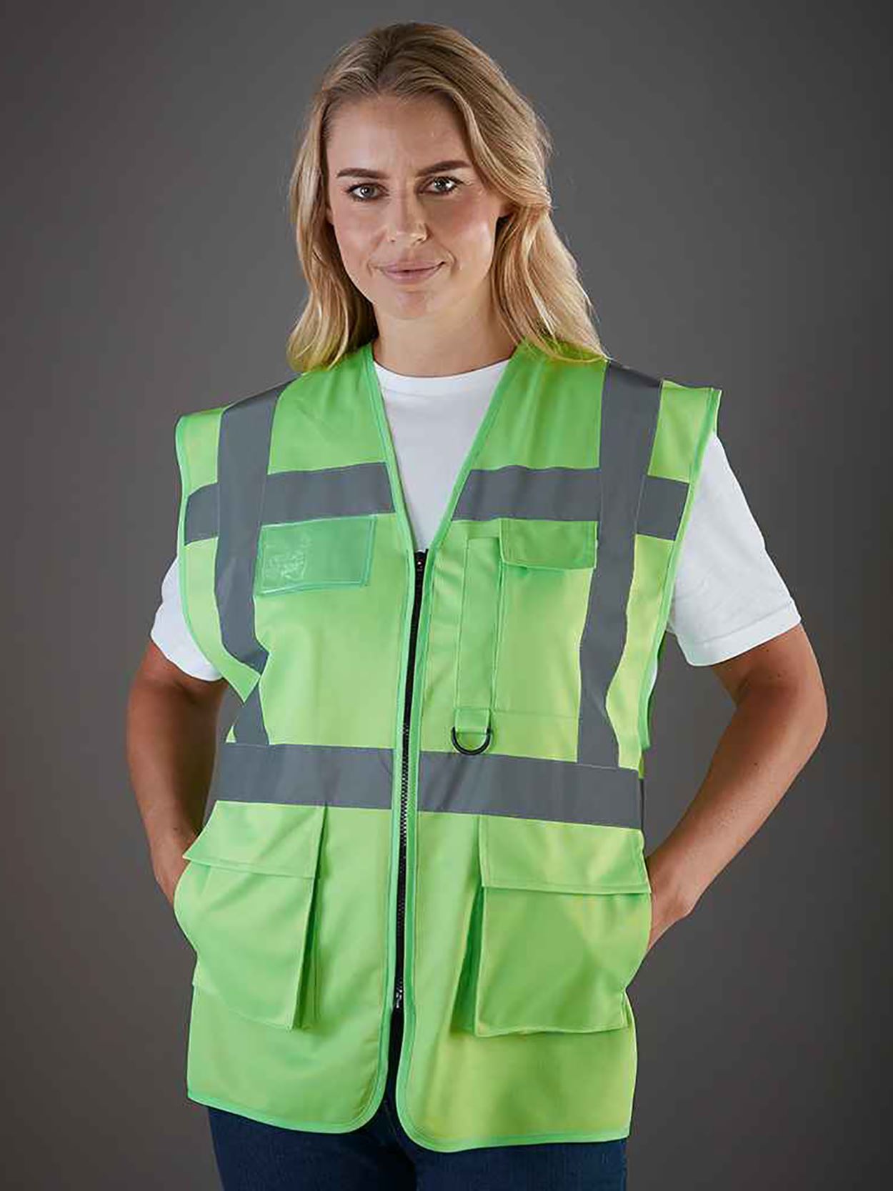 HVW801 Hi Vis Executive Waistcoat image 3