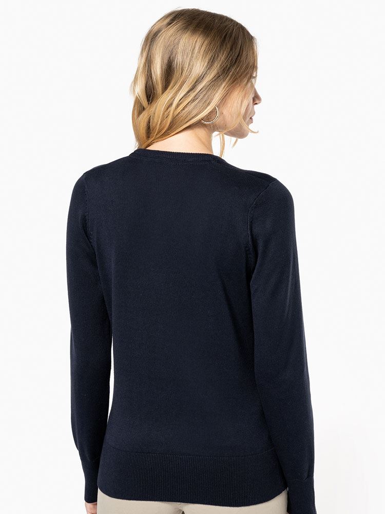 KB966 Womens' V Neck Jumper image 3