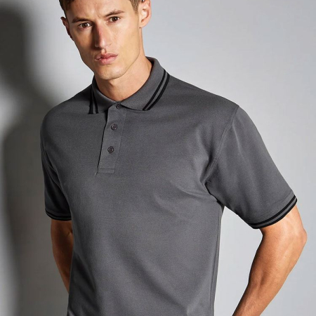 KK409 Tipped Collar Polo image 1