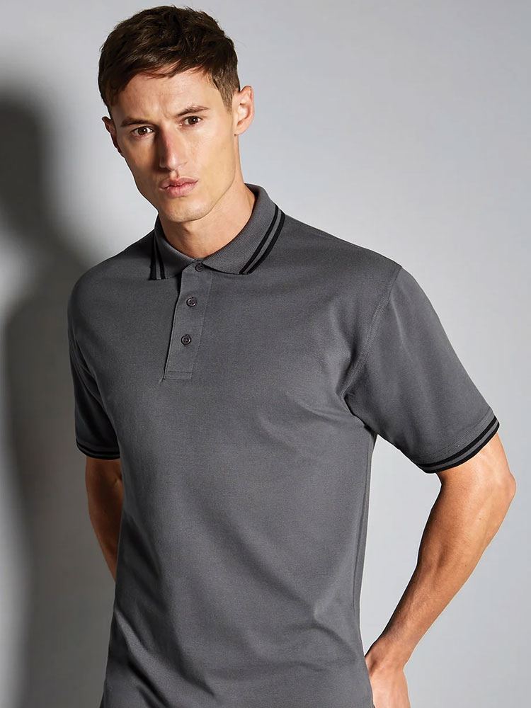 KK409 Tipped Collar Polo image 1
