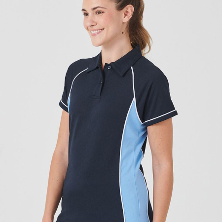 LV371 Women's Piped Performance Polo image 1