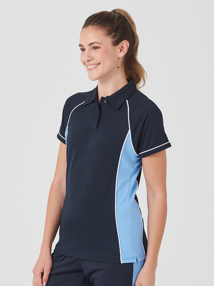 LV371 Women's Piped Performance Polo image 1