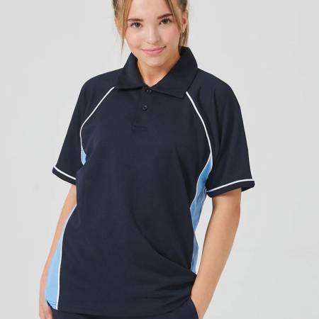 LV372 Kids Piped Performance Polo image 1