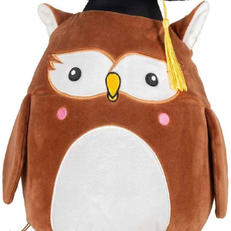 MM800 Dark Brown Owl Squidgy Animals Dark Brown Owl image 1