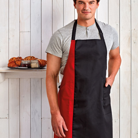 PR162 Contrast Bib Apron image 1