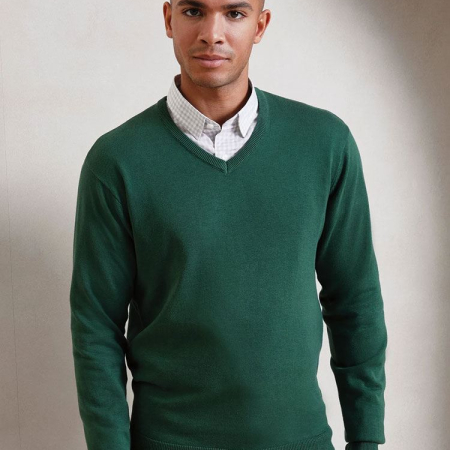 PR694 V Neck Knitted Sweater image 1