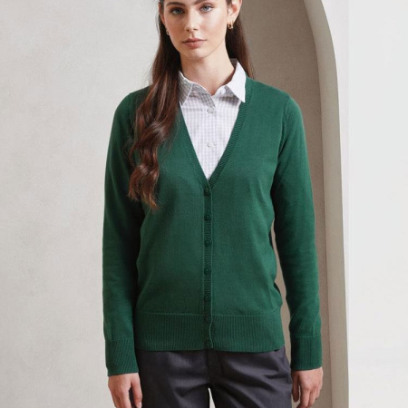 PR697 Ladies Button Knitted Cardigan image 1