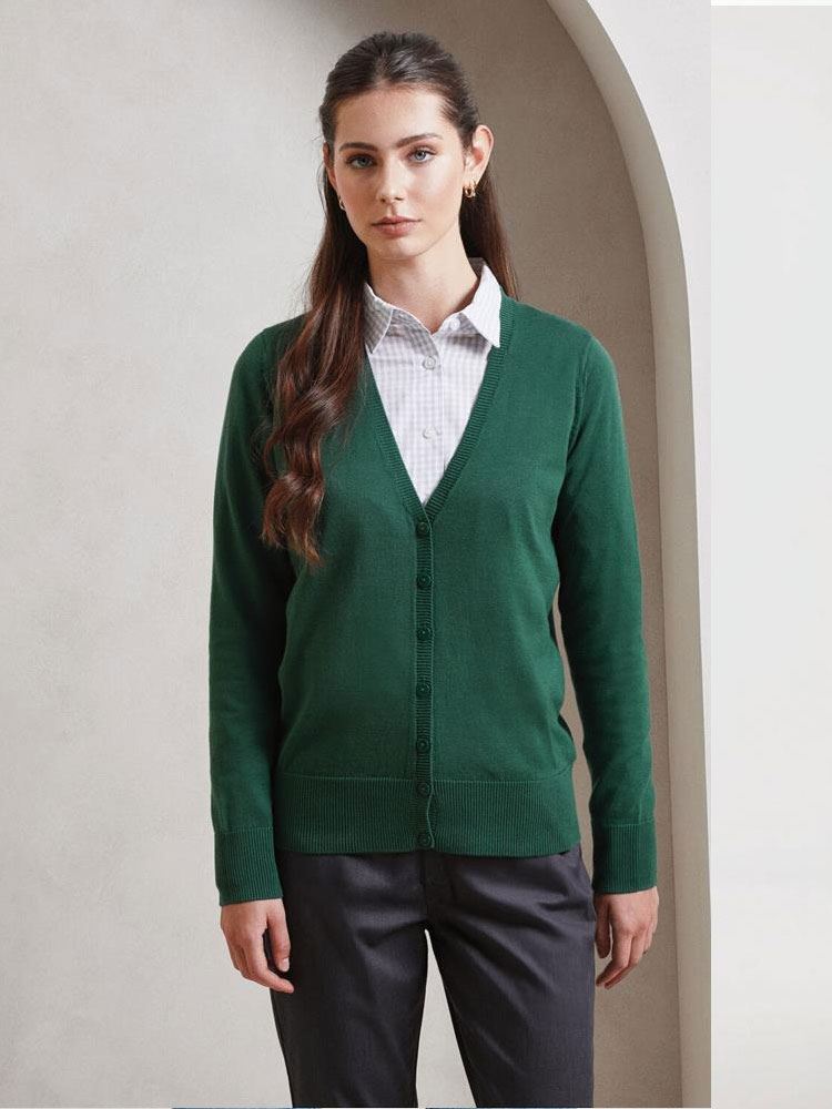 PR697 Ladies Button Knitted Cardigan image 1