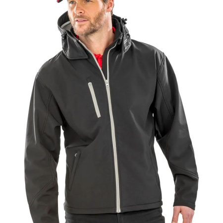 R230M Core Tx Performance Hooded Softshell Jacket image 1